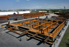 Steel structure cable bridge