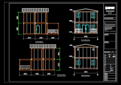 Double-storey multi-unit flat container apartment
