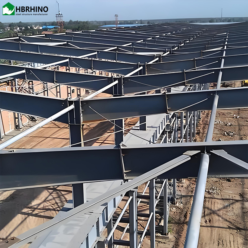 Fast Installing Light Prefab Exhibition Hall Customized Showroom Prefabricated Steel Structure Factory Workshop