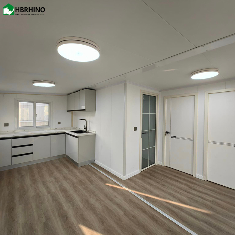 Easy Install Tiny Modular Real Estate Prefabricated Flat Pack Container House for Container Office & Container House