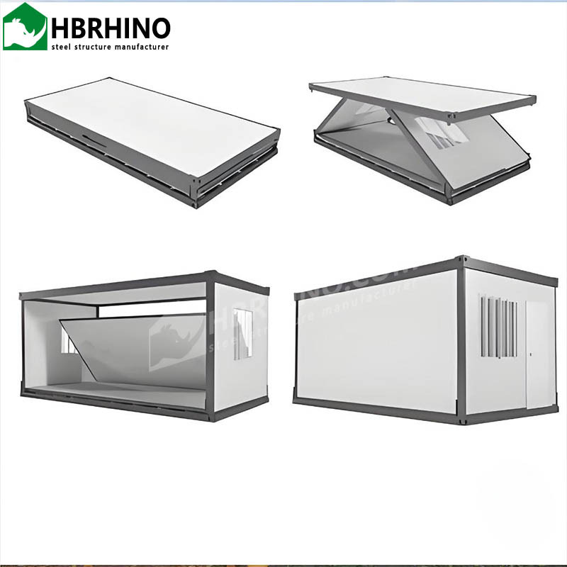 Z-type foldable container prefabricated sandwich panel mobile house