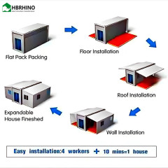 30 Feet Expandable Shipping Container Movable Mobile Prefabricated Module House