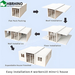 30ft flat top prefabricated portable mobile micro residential modular cabin prefabricated house expandable container