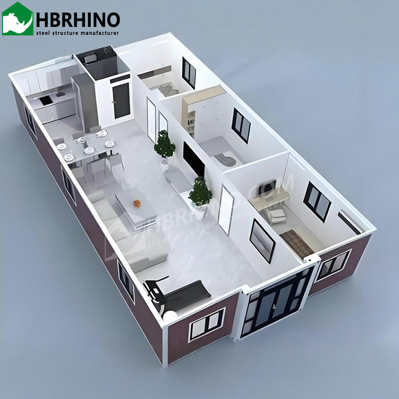 40ft-Large Prefabricated/Prefabricated Mobile Foldable/Foldable Aluminum Expandable Micro Container House