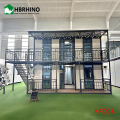 Flat top movable prefabricated flat modular office customized expandable container house with bathroom