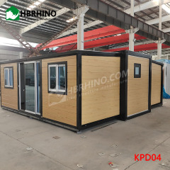 20ft-Flat-Roof Expandable Container House Quickly Assemble Foldable Prefabricated House