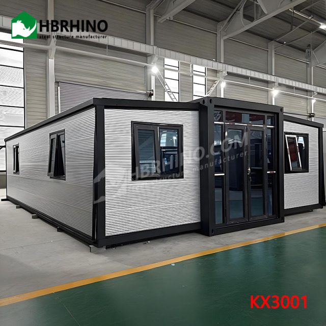 30ft-sloping roof two bedroom one bathroom luxury prefabricated modular office residence expandable container house