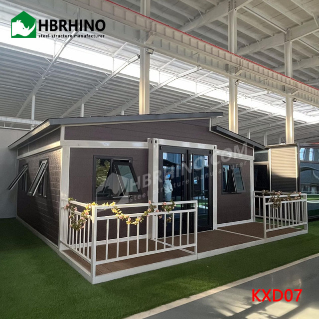 20ft-dual slope storage portable three bedroom steel prefabricated modular building home expandable container house