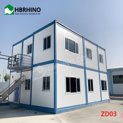 2-story steel frame villa style modular residential building, detachable and expandable prefabricated building