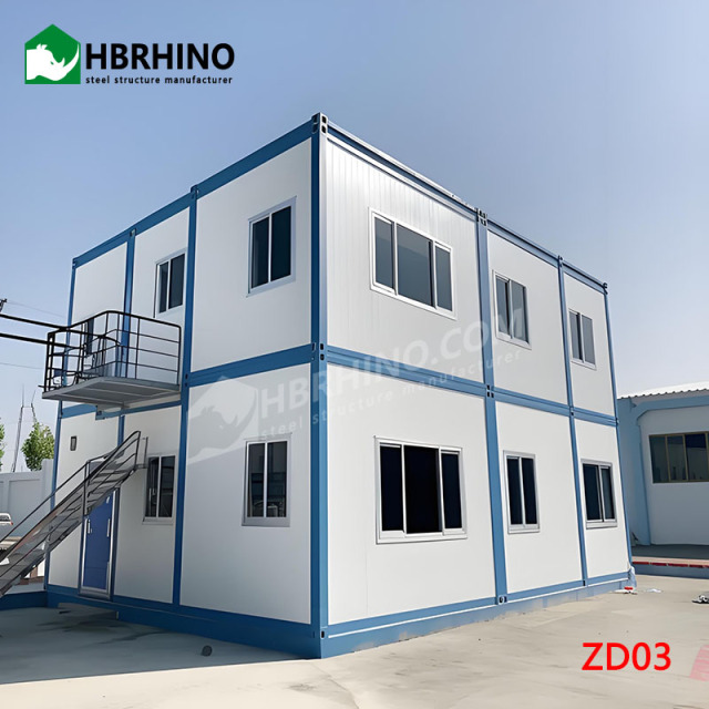 2-story steel frame villa style modular residential building, detachable and expandable prefabricated building