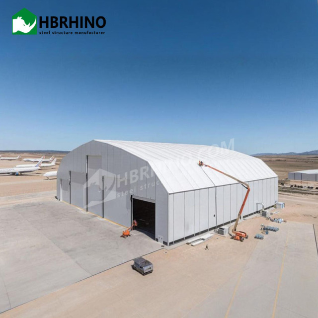 Long Span Frame Steel Structure Building H Beam Shed Steel Hangar