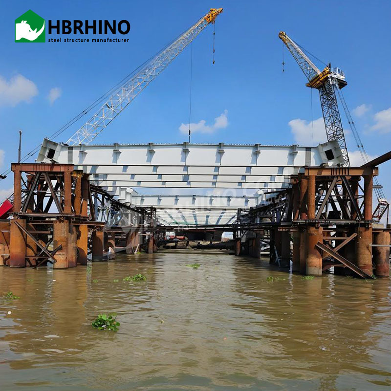 Steel Structure Prefab Truss Road Bridge/Railway Bridge