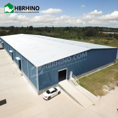 Quick Construction Prefab Metal Industrial Building Frame Factory Hangar Workshop Steel Structure