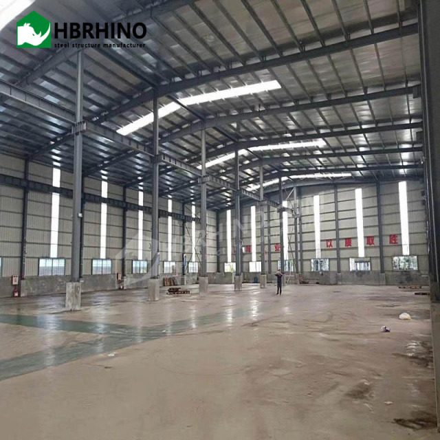 Steel structure design of large span steel frame factories