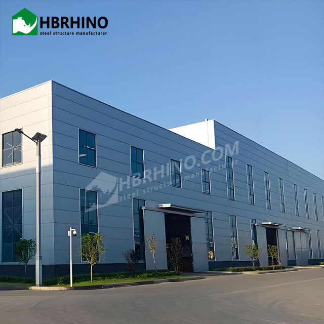 Painted Q355 Q235 Welded H Section Steel Prefabricated Steel Structure Workshop