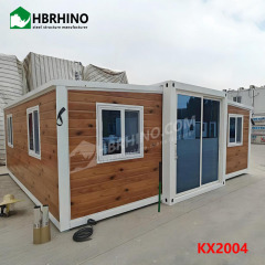 20 -foot double -wing -expandable three -in -one container house