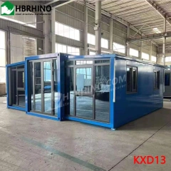 Modern Luxury 20/40FT Mobile Folding Steel Structure Modular Living Office Sandwich Panel Portable Prefab Prefabricated Expandable Container House