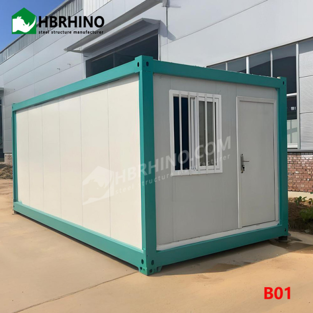 Flat prefabricated modules for rapid assembly of container houses