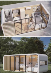 20FT Sleeping Prefabricated Home Commercial Apple Cabin House