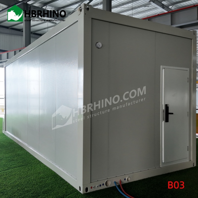 A rapid installation solution for foldable modular container houses, suitable for residential use in guesthouses