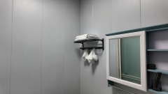 A rapid installation solution for foldable modular container houses, suitable for residential use in guesthouses