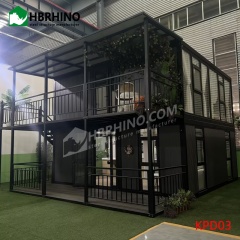 20-foot double-decker prefabricated mobile living extended container office residence