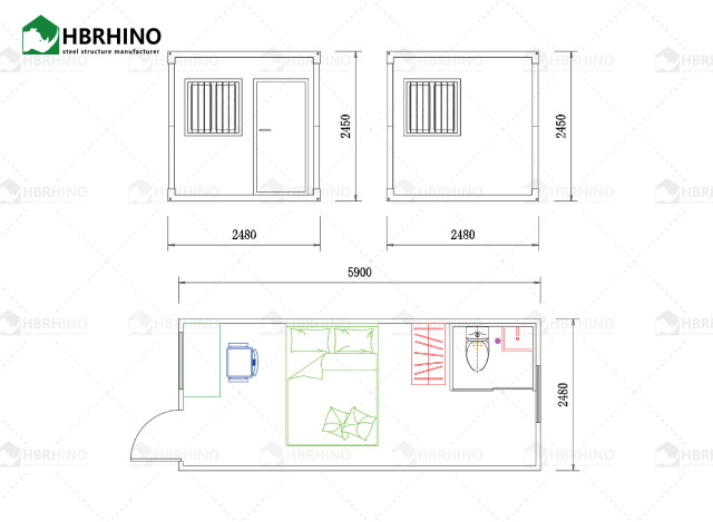 Fast folding living container houses, modern seismic resistant mobile modular and easy to install prefabricated houses