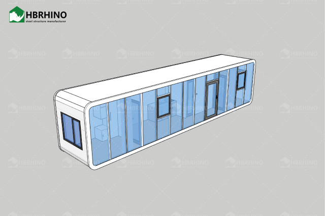 40FT Container Housing Custom Style Family Commercial General Residential Housing Apple Cabin
