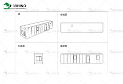 40FT Container Housing Custom Style Family Commercial General Residential Housing Apple Cabin