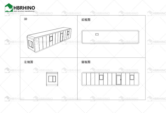 40FT Container Housing Custom Style Family Commercial General Residential Housing Apple Cabin