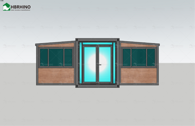 Modern Light Steel Luxury Collapsible Expansion Flat Pack 20 Feet Villa Prefabricated Container House ﻿