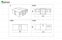 Modern Light Steel Luxury Collapsible Expansion Flat Pack 20 Feet Villa Prefabricated Container House ﻿