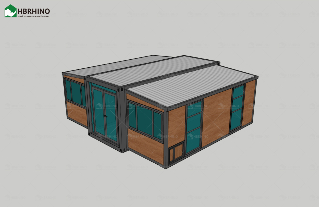 Modern Light Steel Luxury Collapsible Expansion Flat Pack 20 Feet Villa Prefabricated Container House ﻿