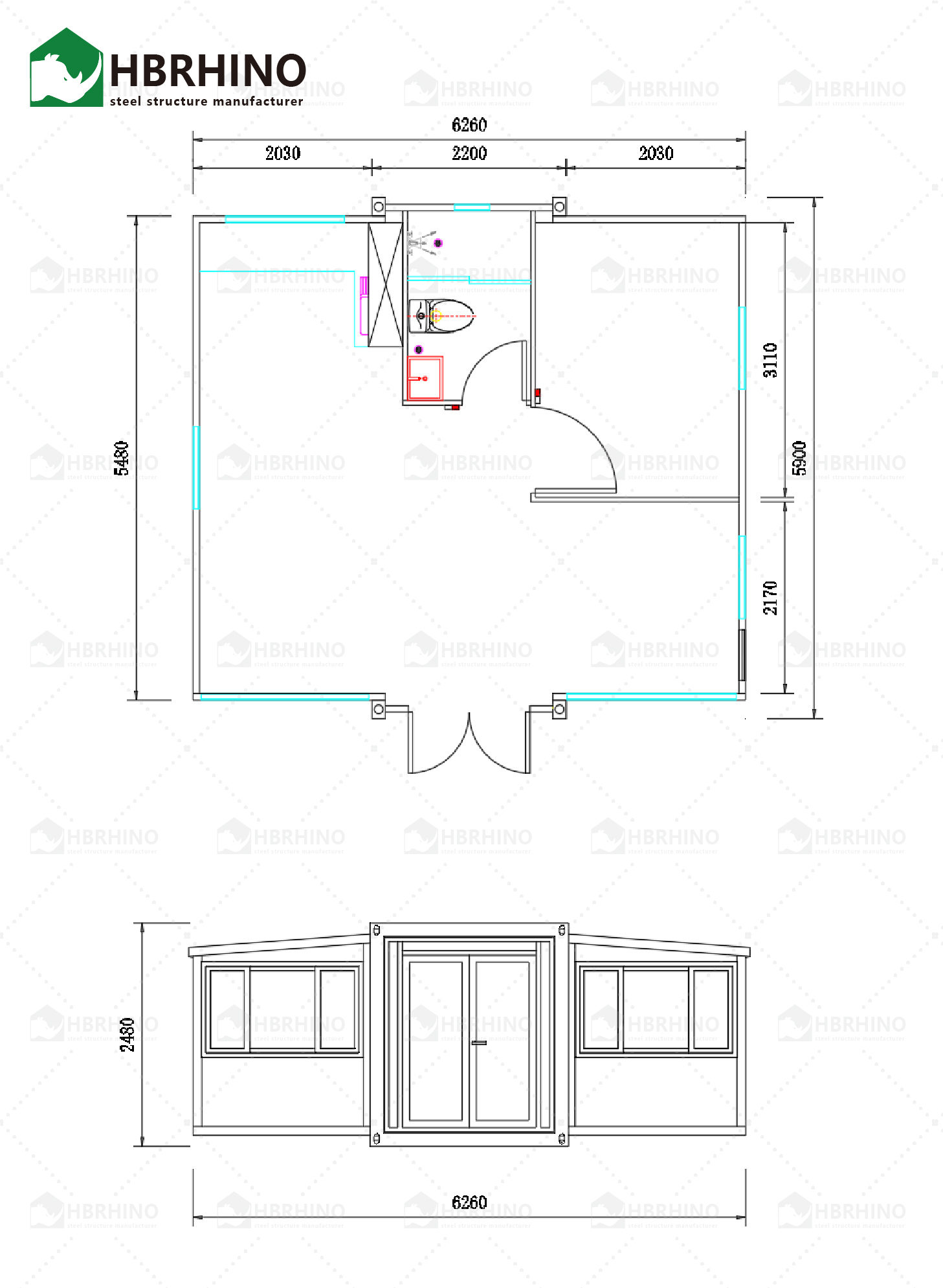 Modern Light Steel Luxury Collapsible Expansion Flat Pack 20 Feet Villa Prefabricated Container House ﻿