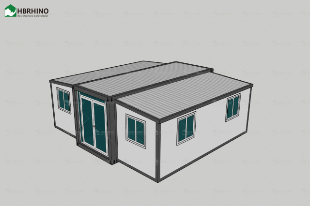 Steel Structure Movable Modular Luxury Prefab Mobile Living Expandable Shipping Office Container House with 2/3 Bedroom