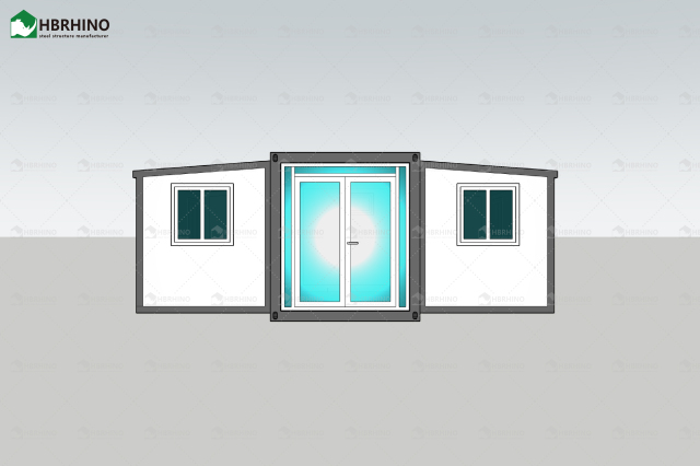 Steel Structure Movable Modular Luxury Prefab Mobile Living Expandable Shipping Office Container House with 2/3 Bedroom