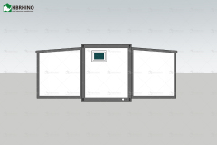 Steel Structure Movable Modular Luxury Prefab Mobile Living Expandable Shipping Office Container House with 2/3 Bedroom