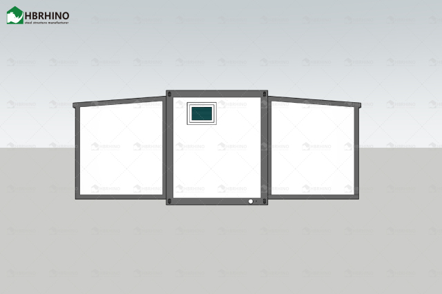 Steel Structure Movable Modular Luxury Prefab Mobile Living Expandable Shipping Office Container House with 2/3 Bedroom