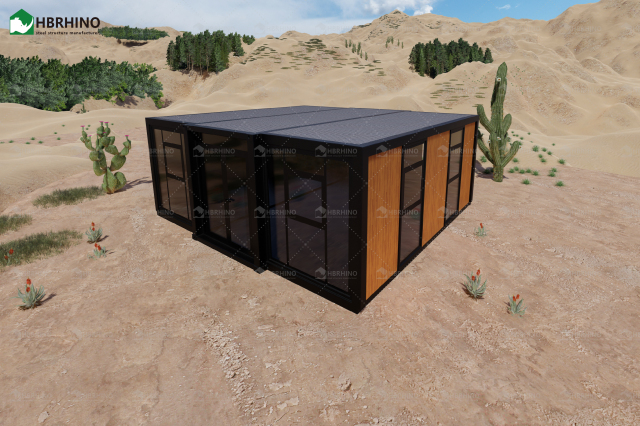 20英尺Dxh制造商供应商 模块化预制房屋 预制咖啡店 办公室 中国工厂 可拆卸别墅 图书馆 平板包装 集装箱房屋