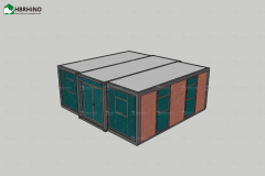 20英尺Dxh制造商供应商 模块化预制房屋 预制咖啡店 办公室 中国工厂 可拆卸别墅 图书馆 平板包装 集装箱房屋