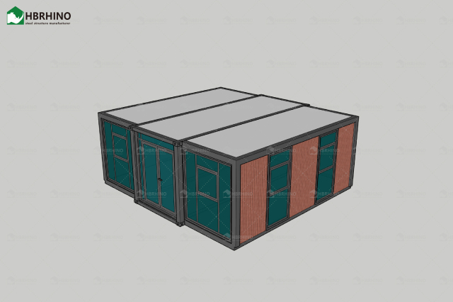 20英尺Dxh制造商供应商 模块化预制房屋 预制咖啡店 办公室 中国工厂 可拆卸别墅 图书馆 平板包装 集装箱房屋