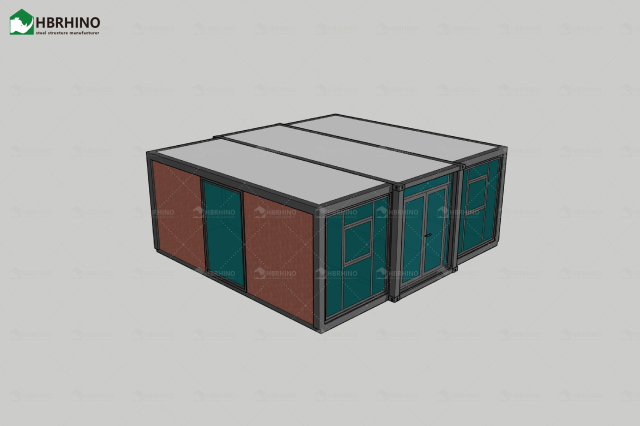 20英尺Dxh制造商供应商 模块化预制房屋 预制咖啡店 办公室 中国工厂 可拆卸别墅 图书馆 平板包装 集装箱房屋
