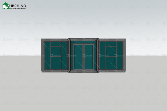 20英尺Dxh制造商供应商 模块化预制房屋 预制咖啡店 办公室 中国工厂 可拆卸别墅 图书馆 平板包装 集装箱房屋