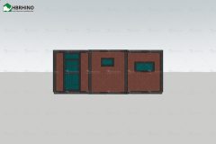 20英尺Dxh制造商供应商 模块化预制房屋 预制咖啡店 办公室 中国工厂 可拆卸别墅 图书馆 平板包装 集装箱房屋