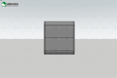 20 foot grey semi transparent glass apple cabin house with minimalist modern style