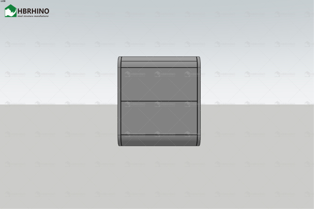 20 foot grey semi transparent glass apple cabin house with minimalist modern style