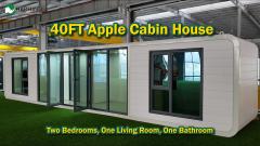 40ft Double Door Metal Carving Board Apple Cabin House