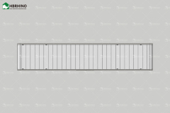 40ft Double Door Metal Carving Board Apple Cabin House