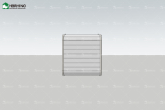 40ft Double Door Metal Carving Board Apple Cabin House