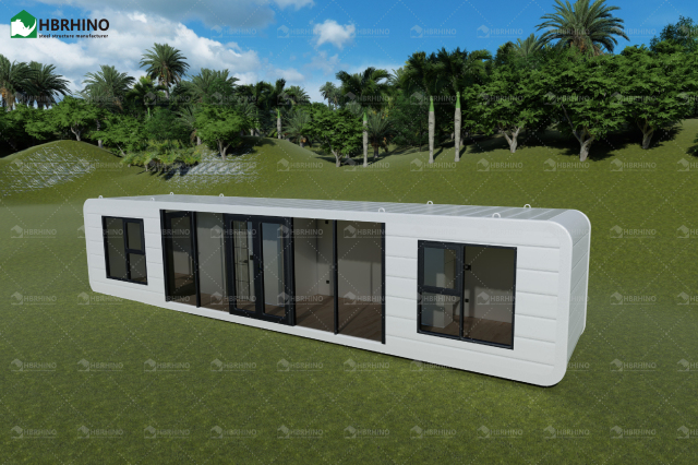 40ft Double Door Metal Carving Board Apple Cabin House